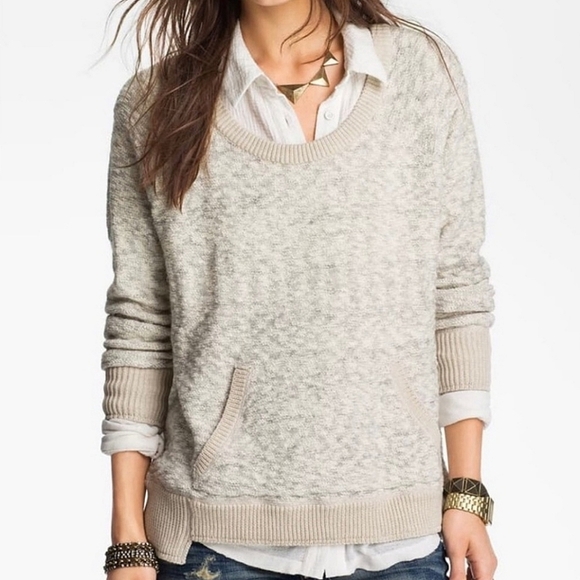 Free People Knit Sweater Gray XS - Picture 1 of 12
